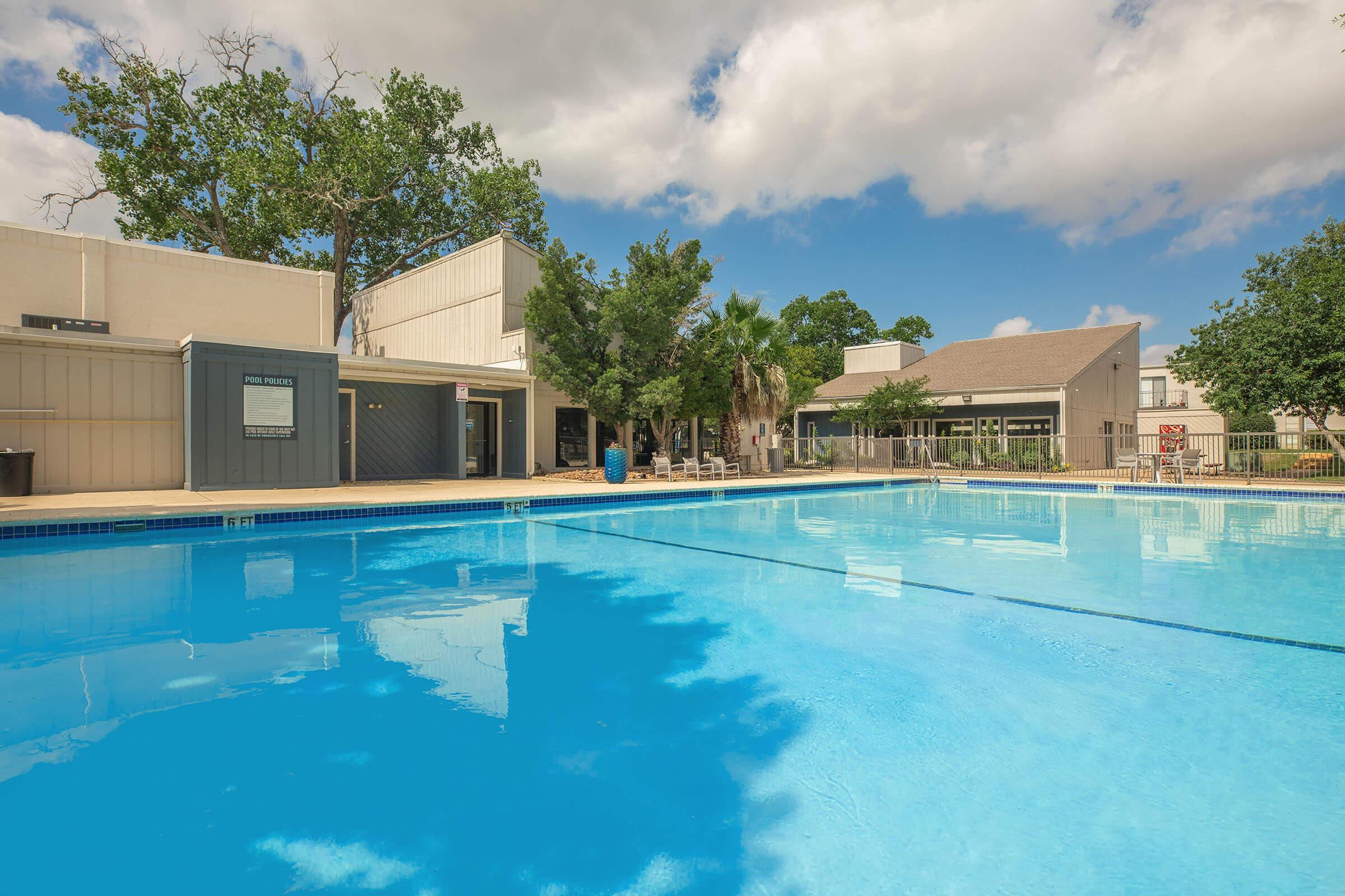 a large pool of water