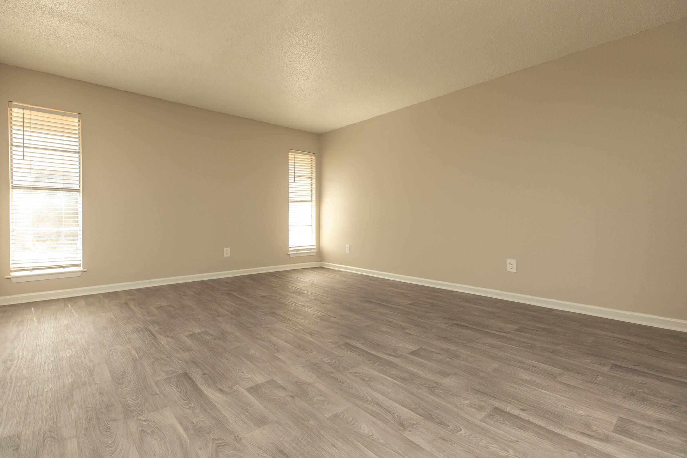 a room with a wooden floor