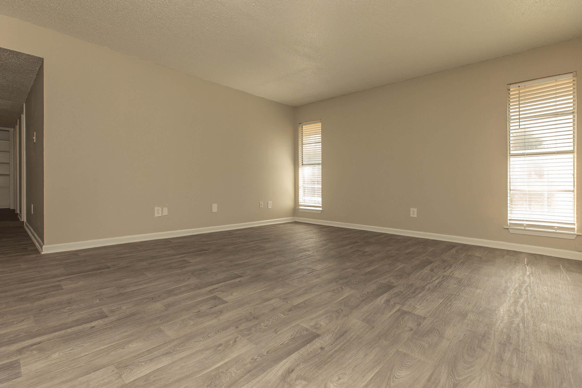 a room with a wooden floor