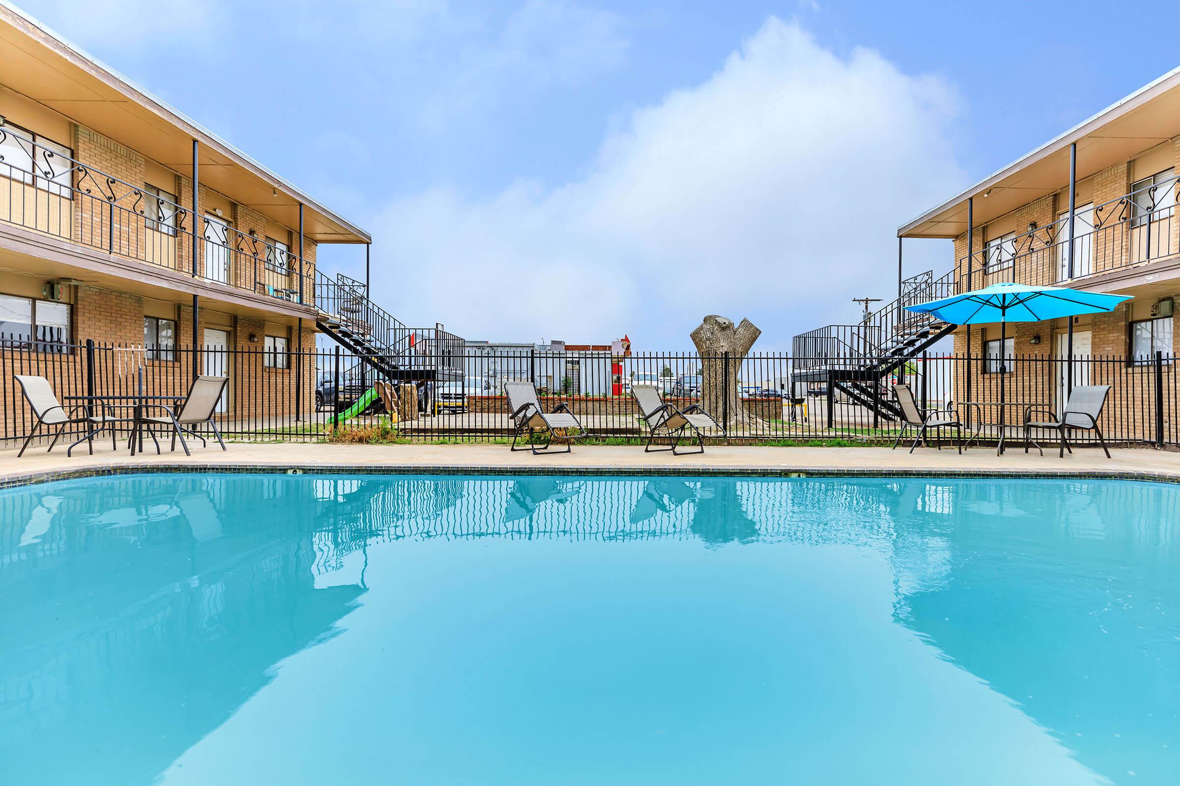 RELAX IN THE SHIMMERING SWIMMING POOL