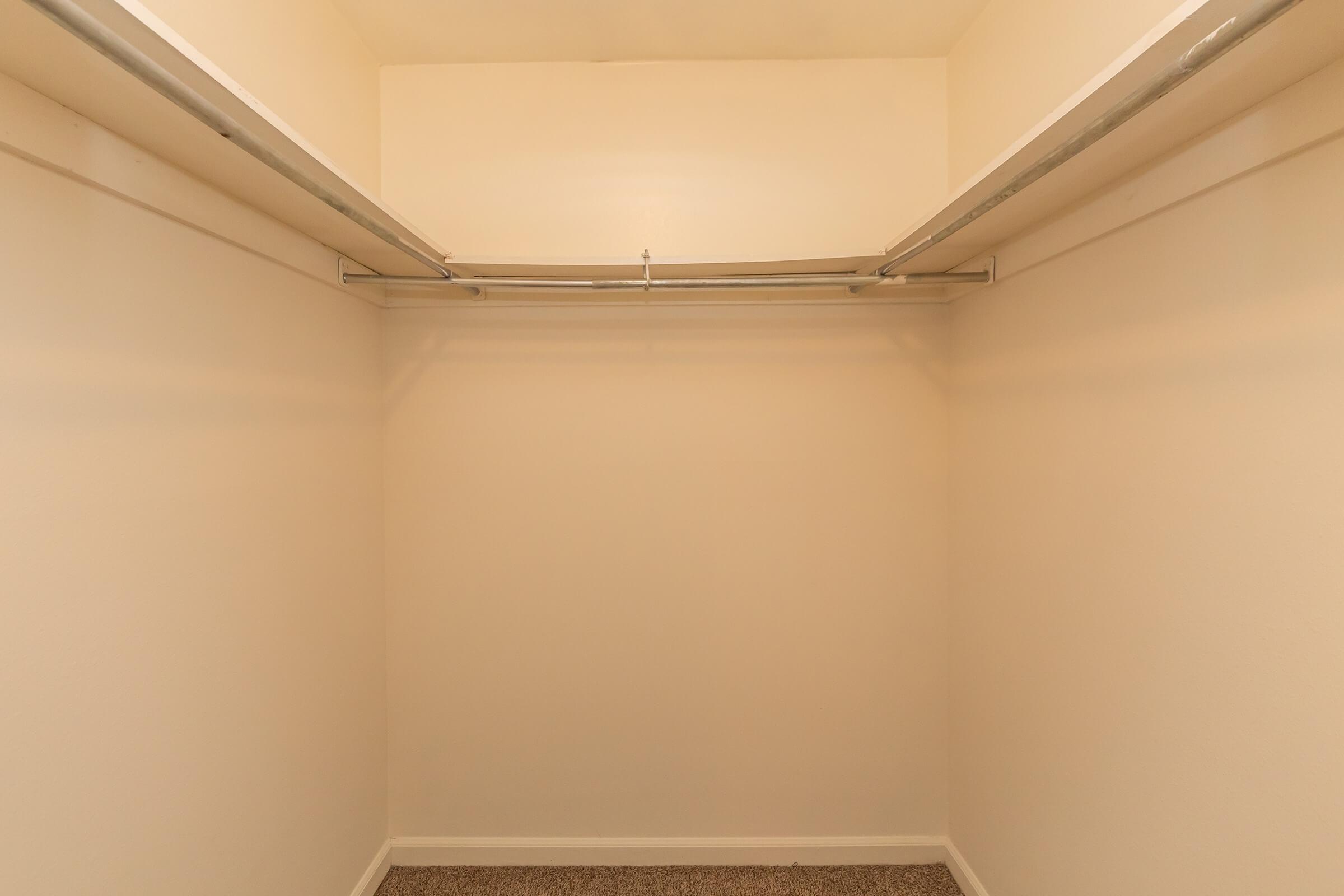 walk-in closets at University Village at Walker Road