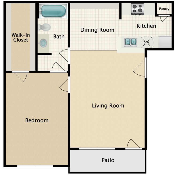 Floor plan image of B