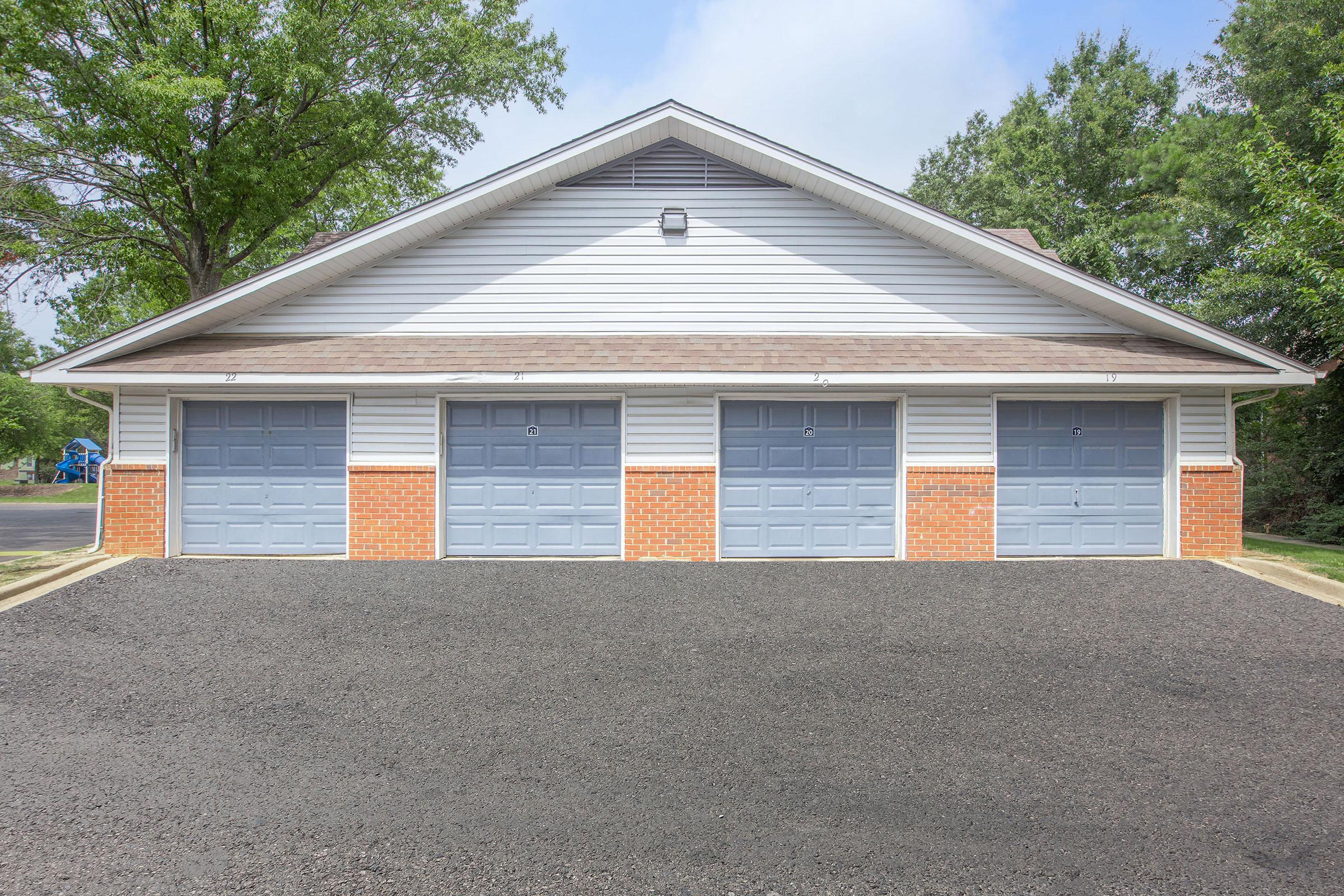 a house that is parked on the side of a building