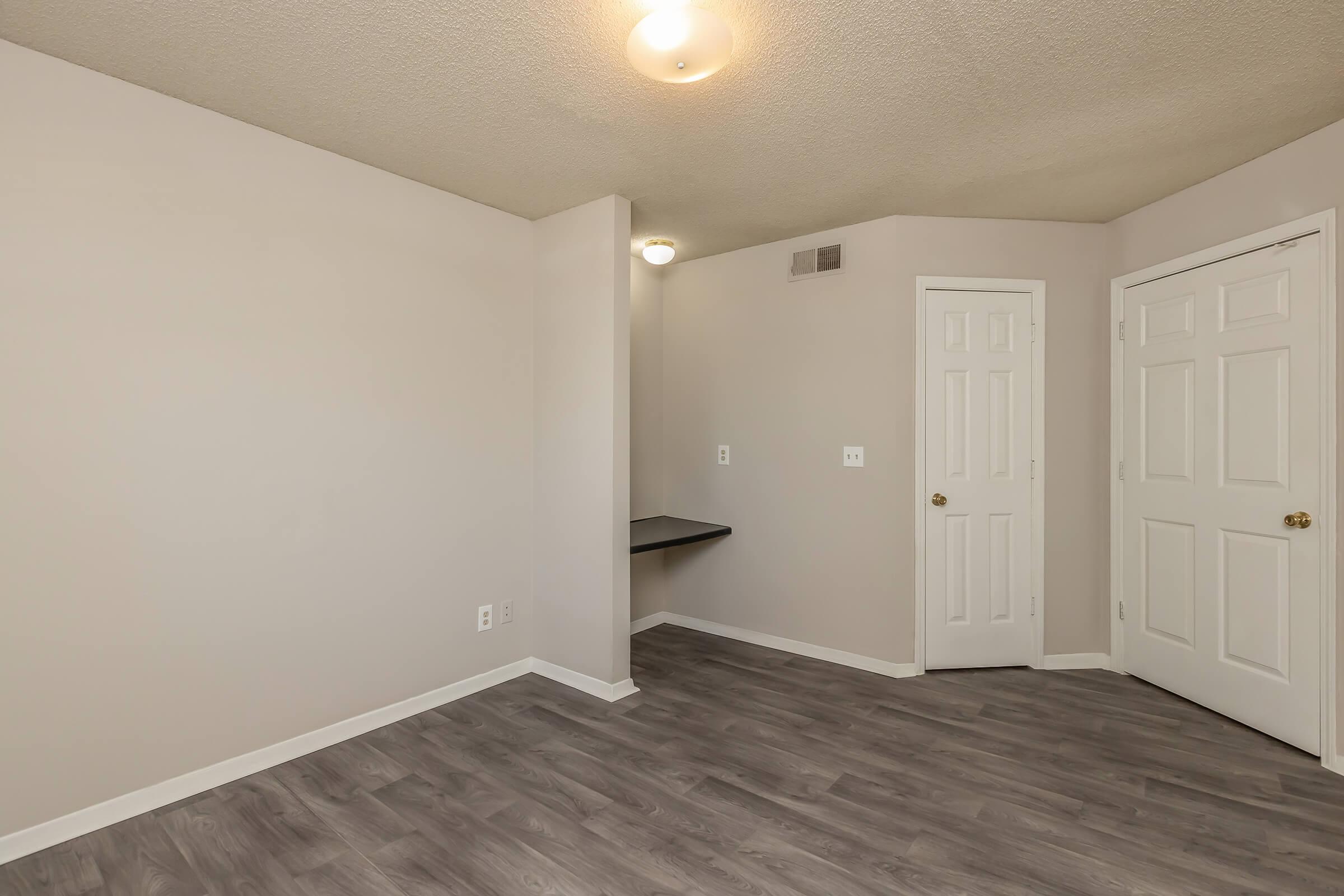 a room with a wooden floor