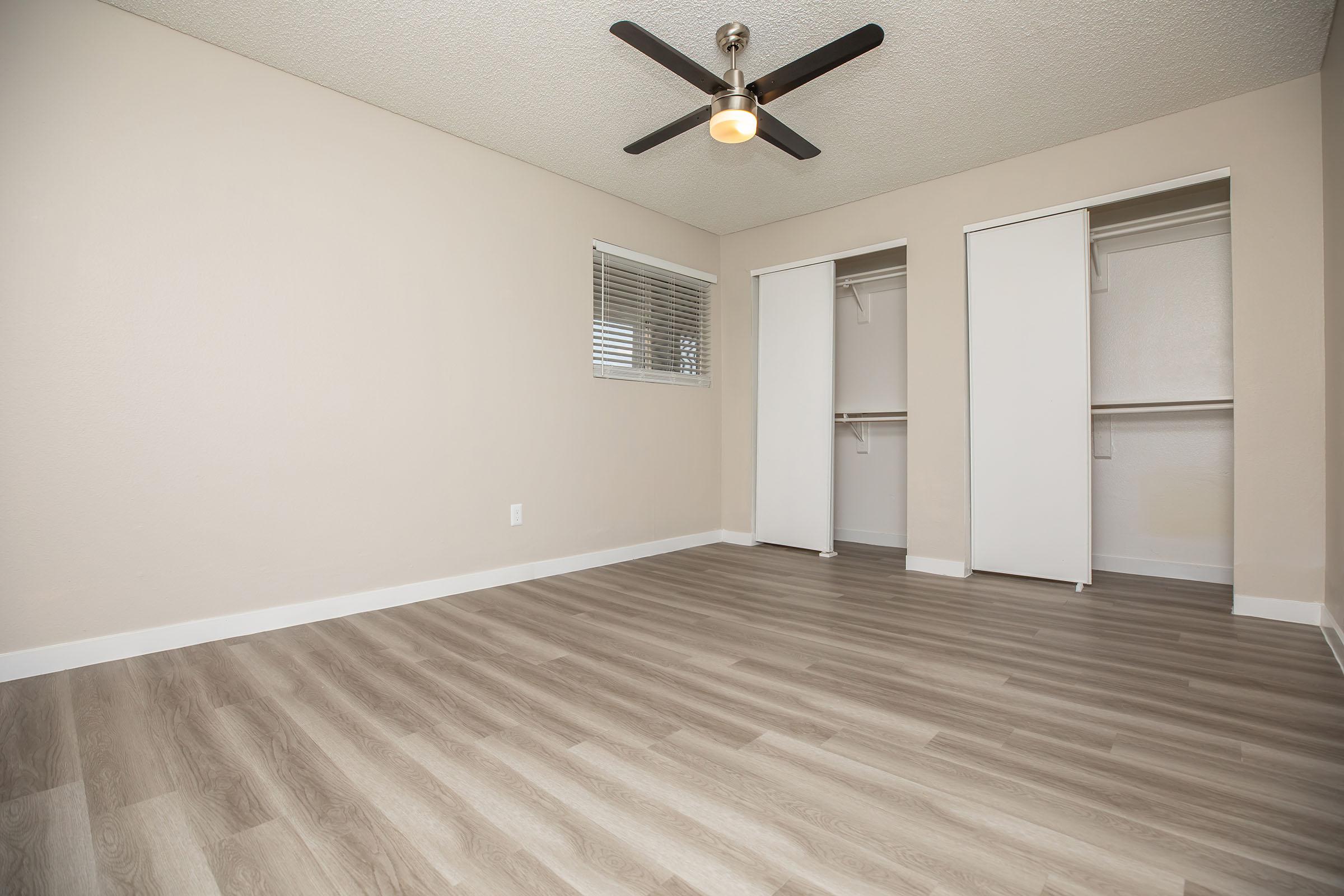 a room with a wooden floor