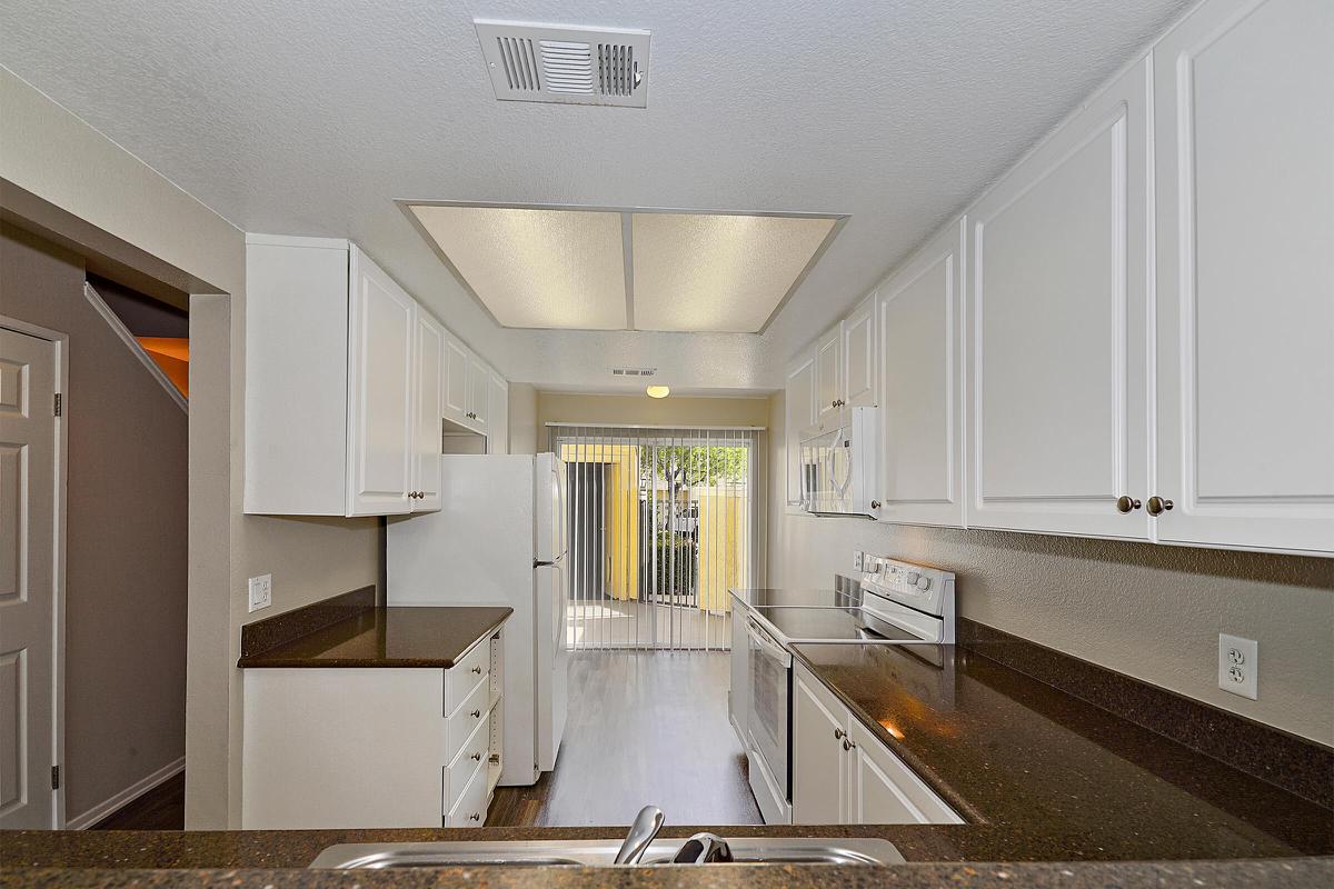 Kitchen with wooden floors