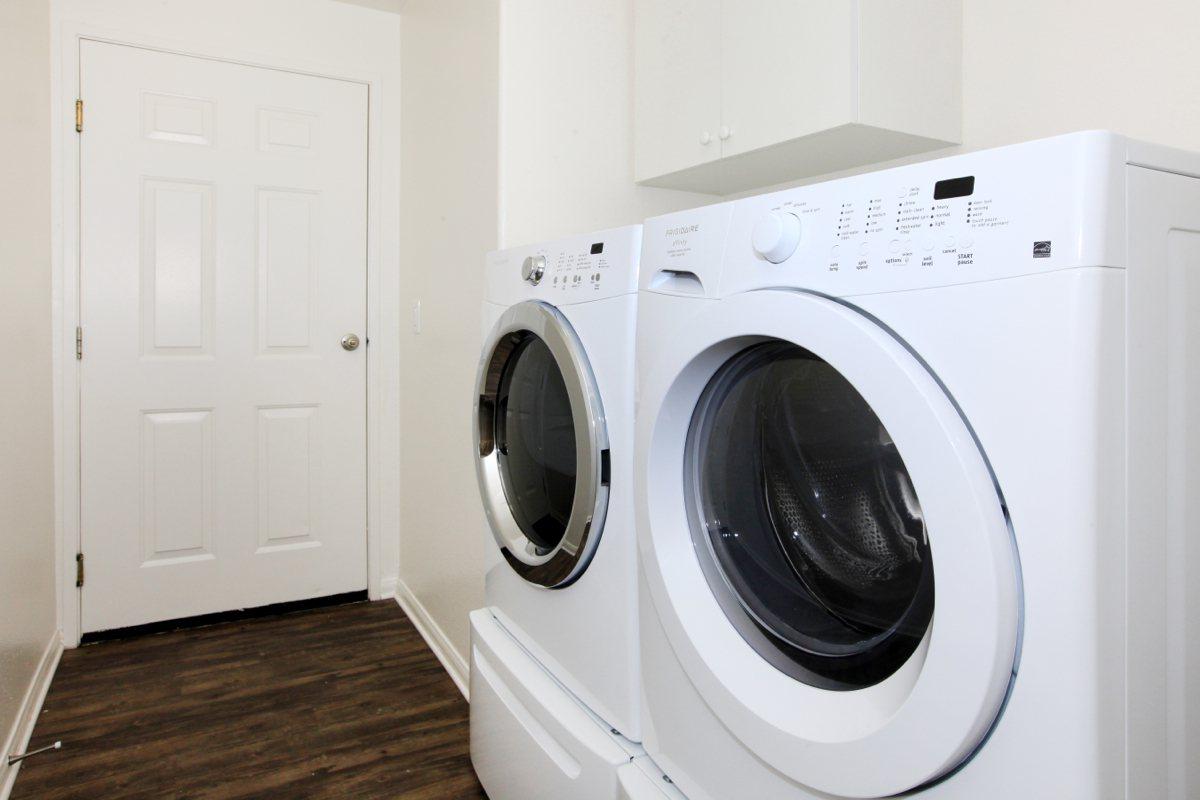 a washer and dryer