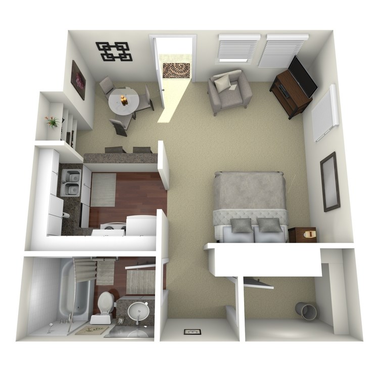 Floor plan image of Efficiency B