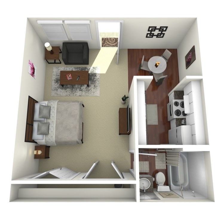 Floor plan image of Efficiency A