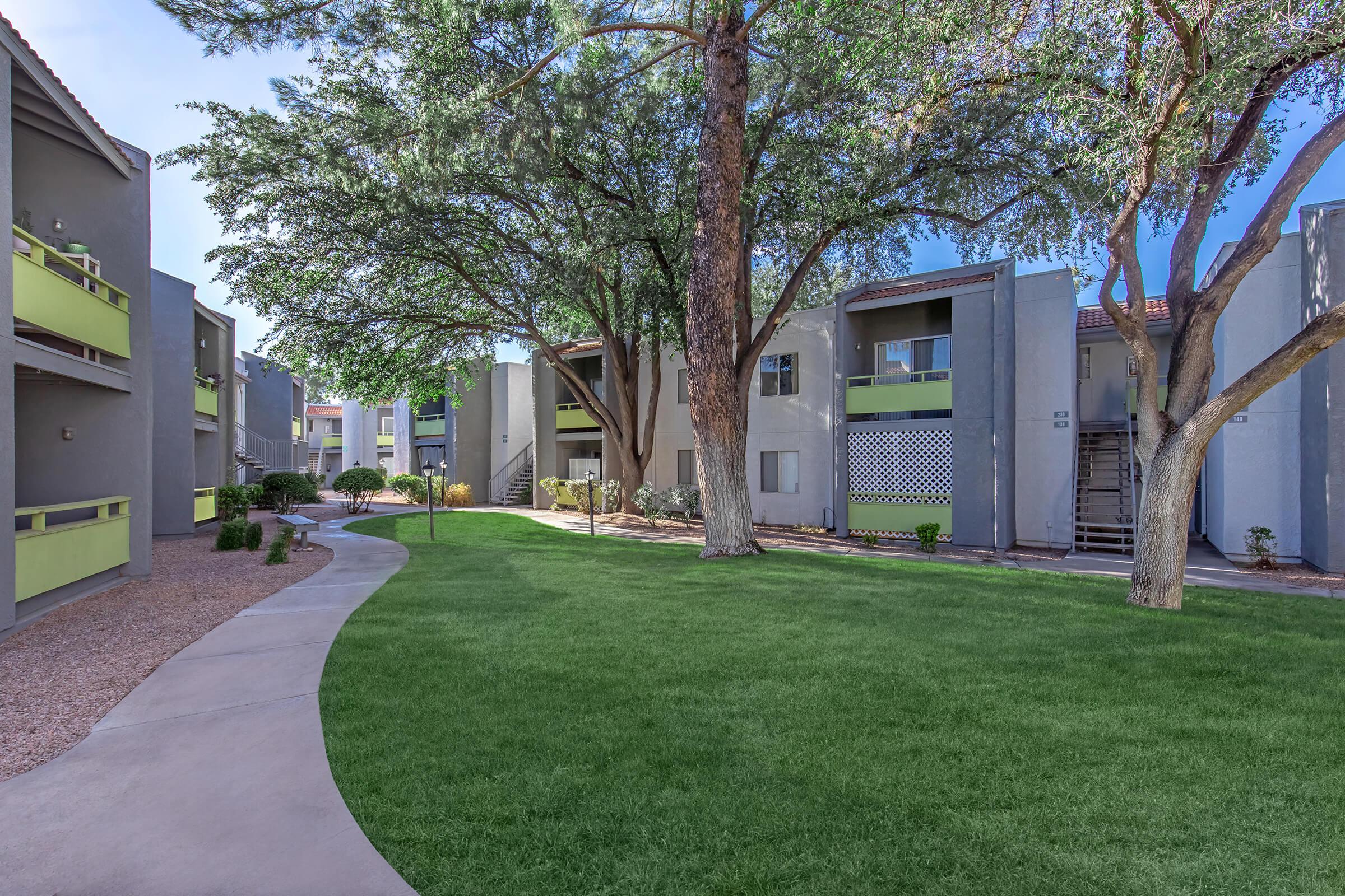 a large lawn in front of a house