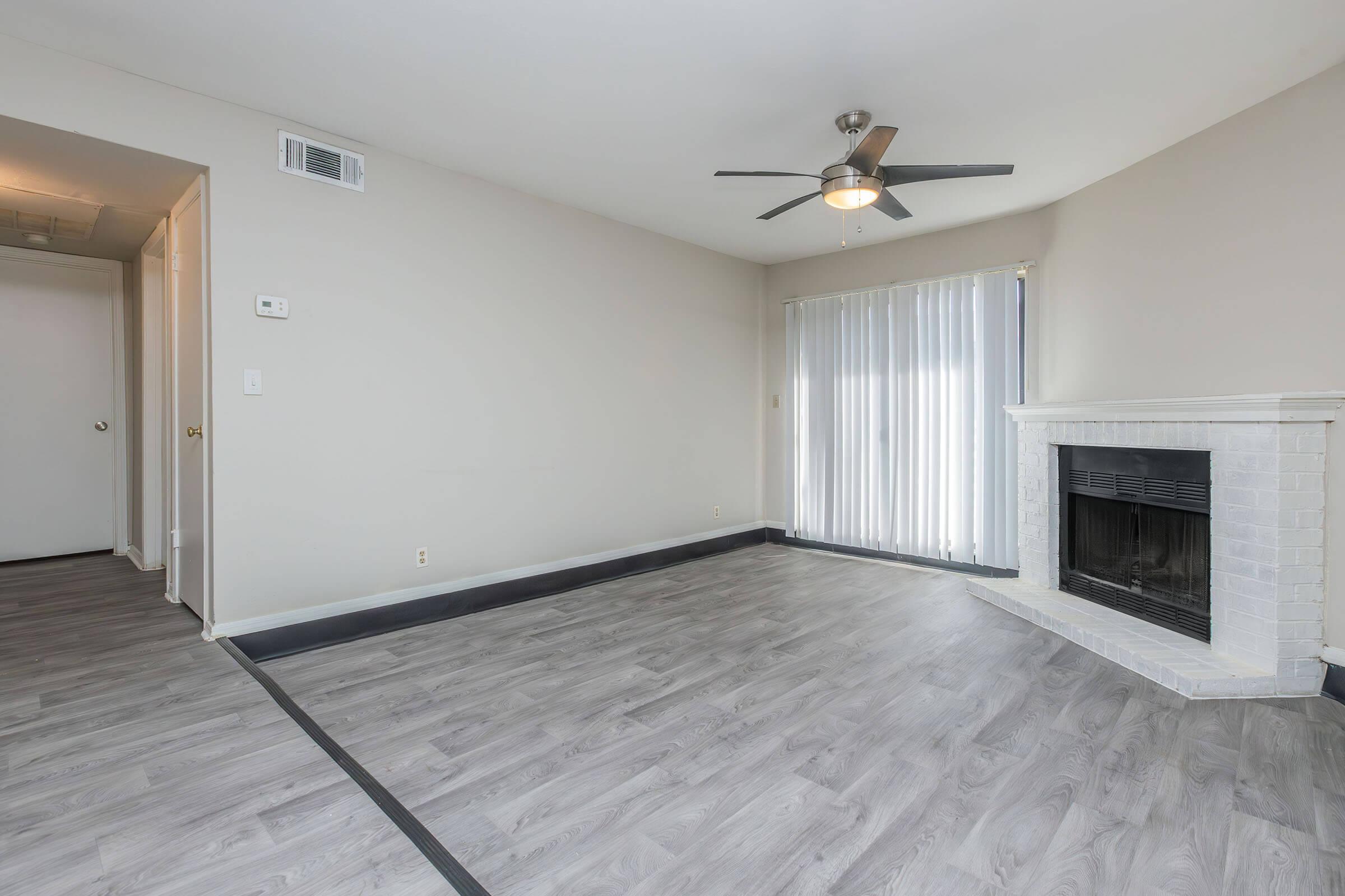 a room with a wooden floor