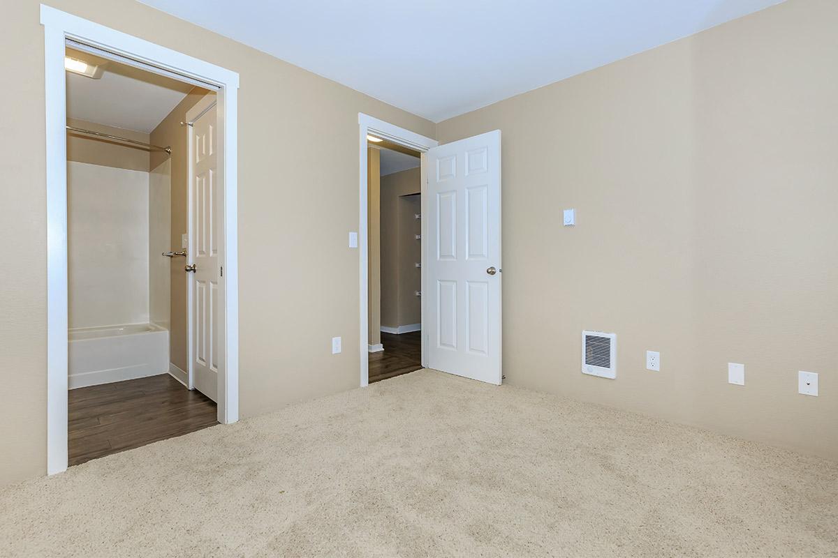 a double door in a room
