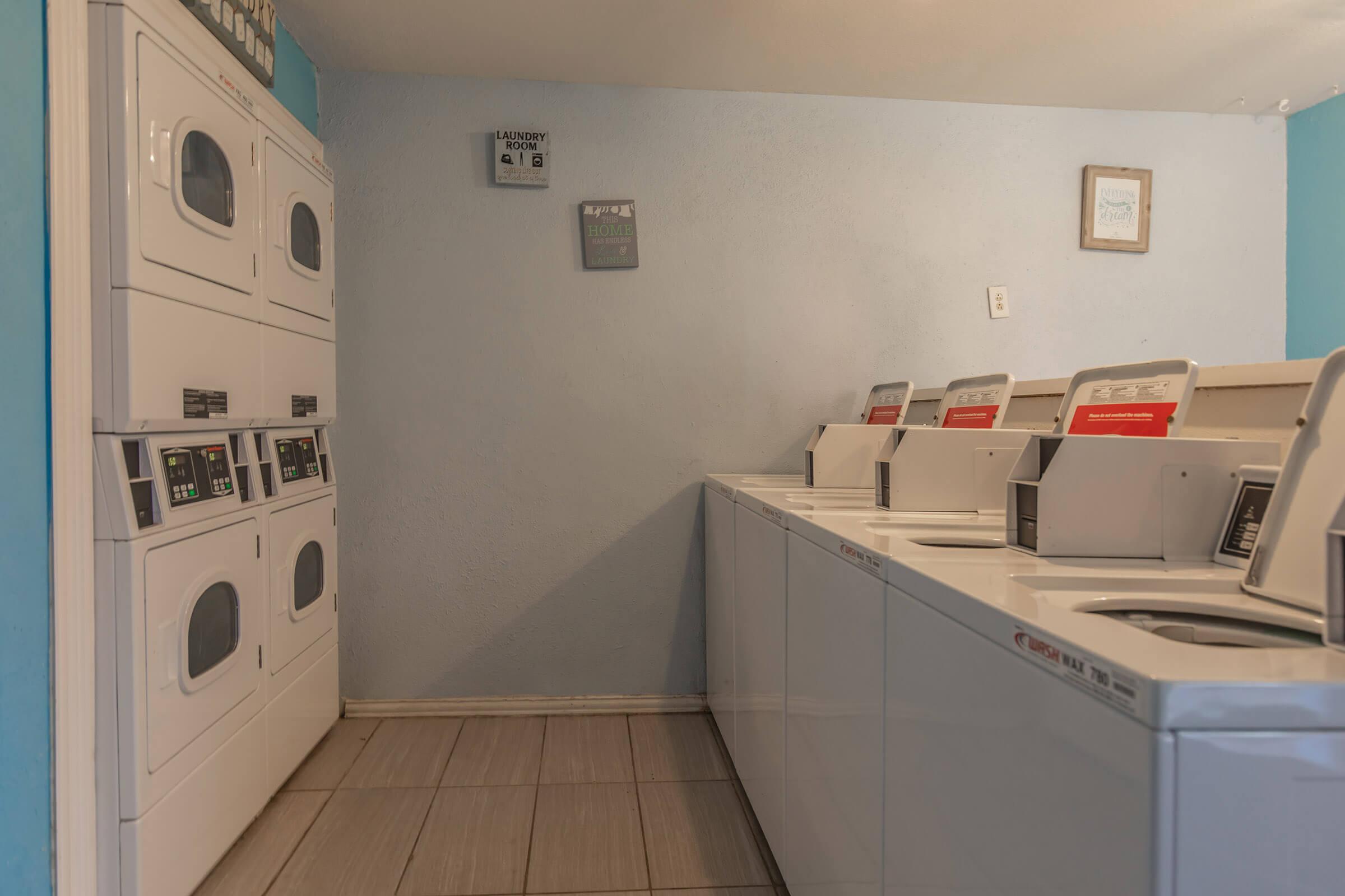 ON-SITE LAUNDRY FACILITY WITH SECURED ACCESS