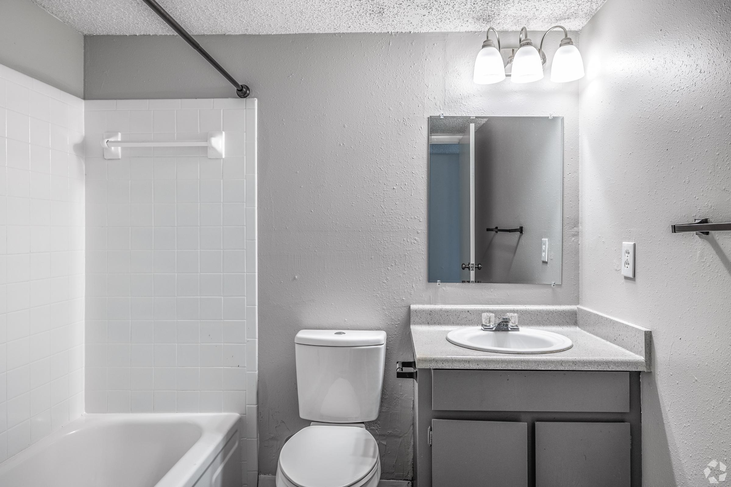Renovated Bathroom at Windsor Gardens Apartments in Yukon OK
