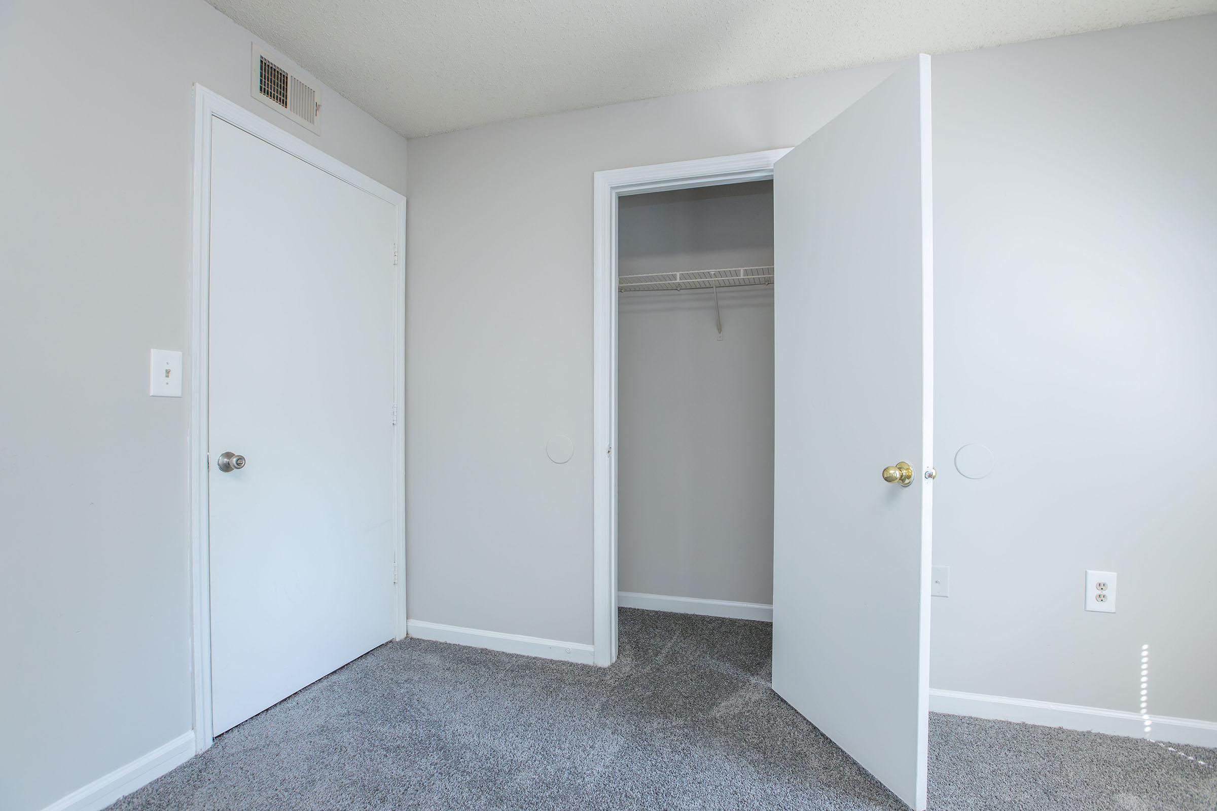 a door in a room