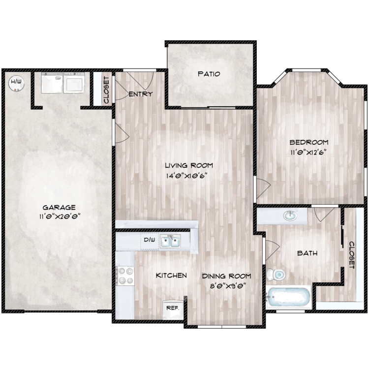 Floor plan image of A1