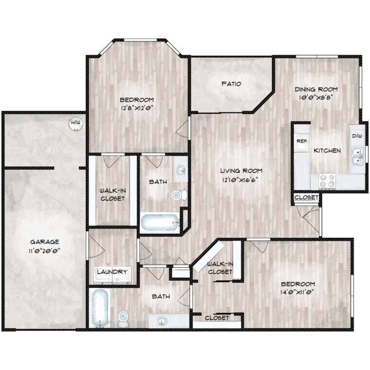 Floor plan image of B2
