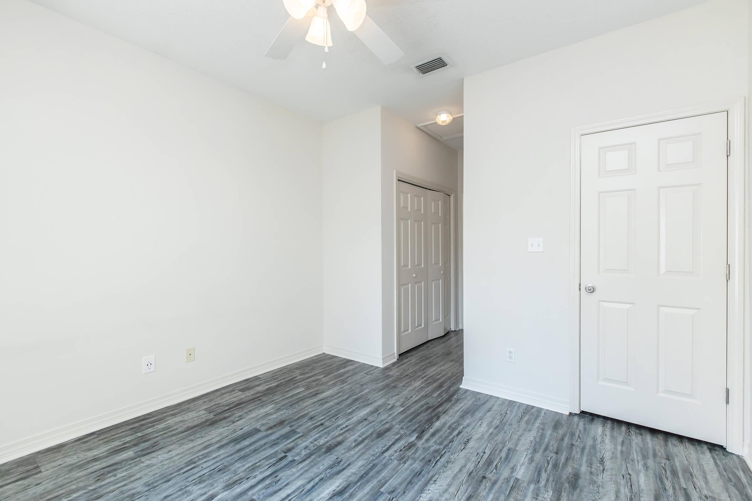 a room with a wooden floor