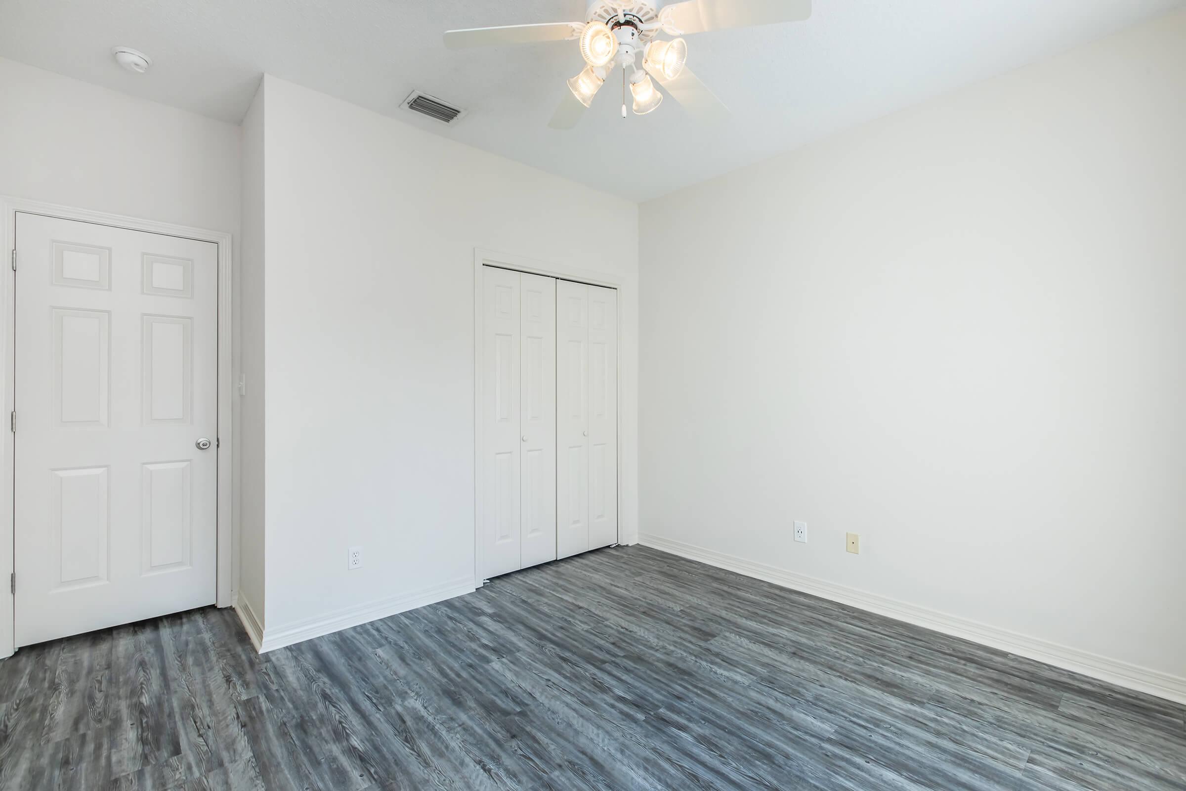 a room with a wooden floor