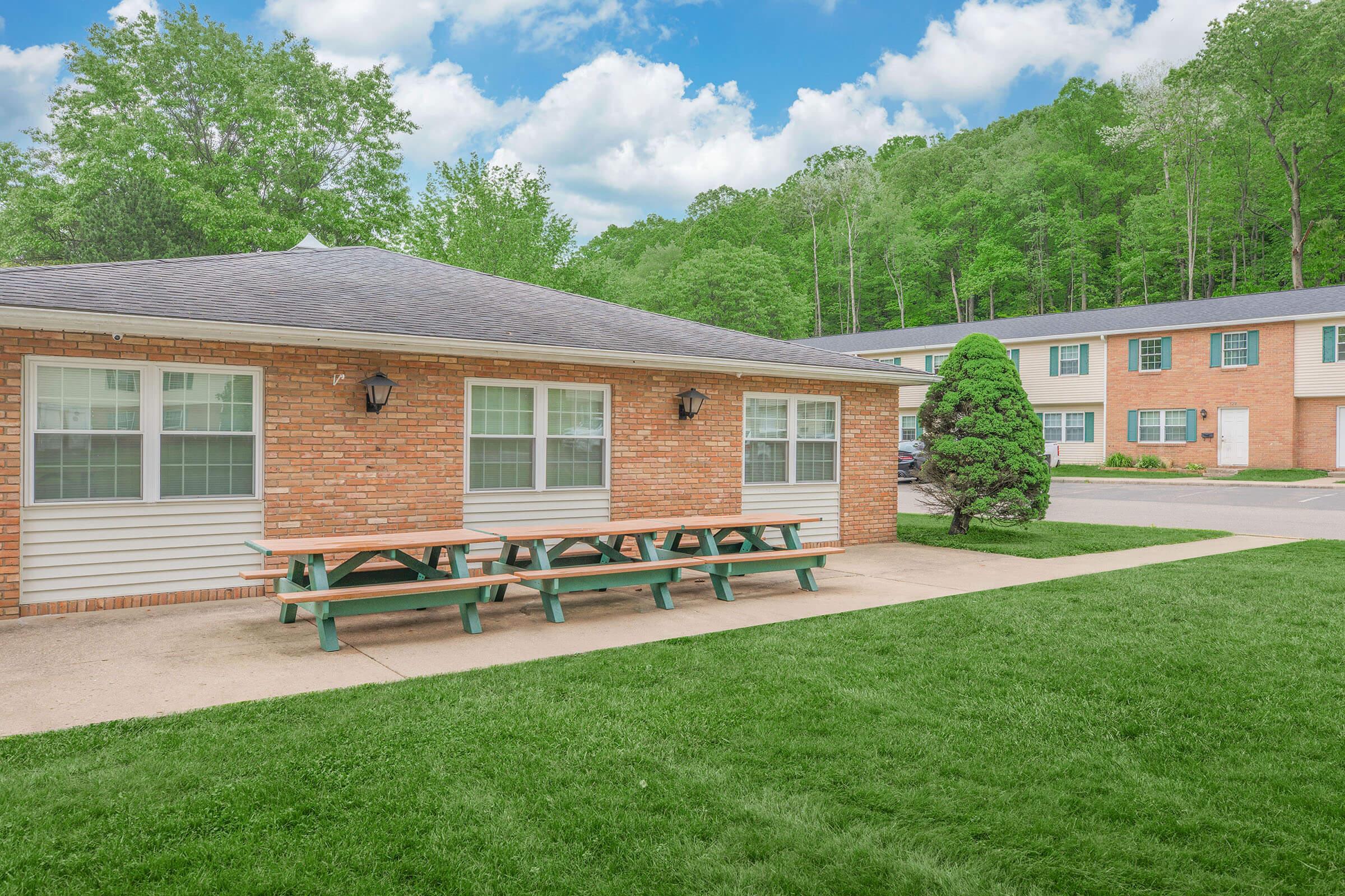 a large lawn in front of a house