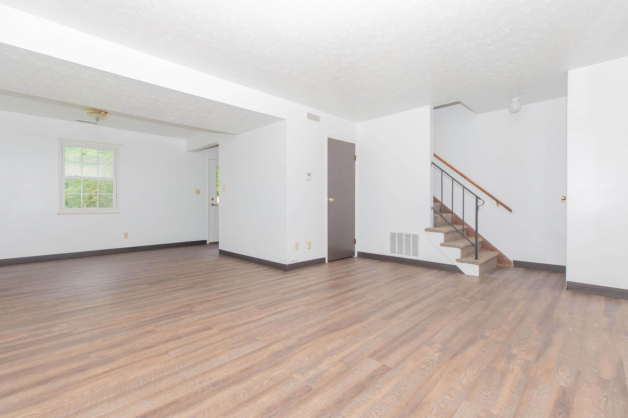 a room with a wooden floor