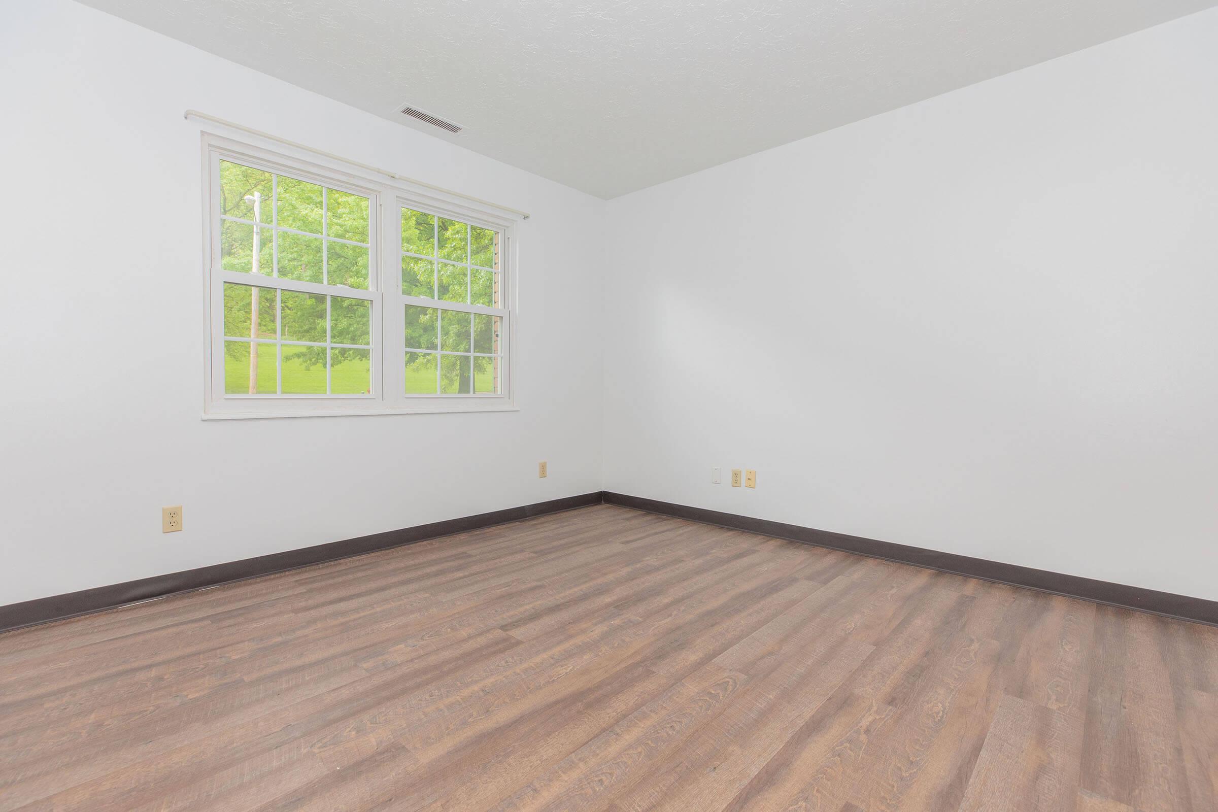 a room with a wooden floor