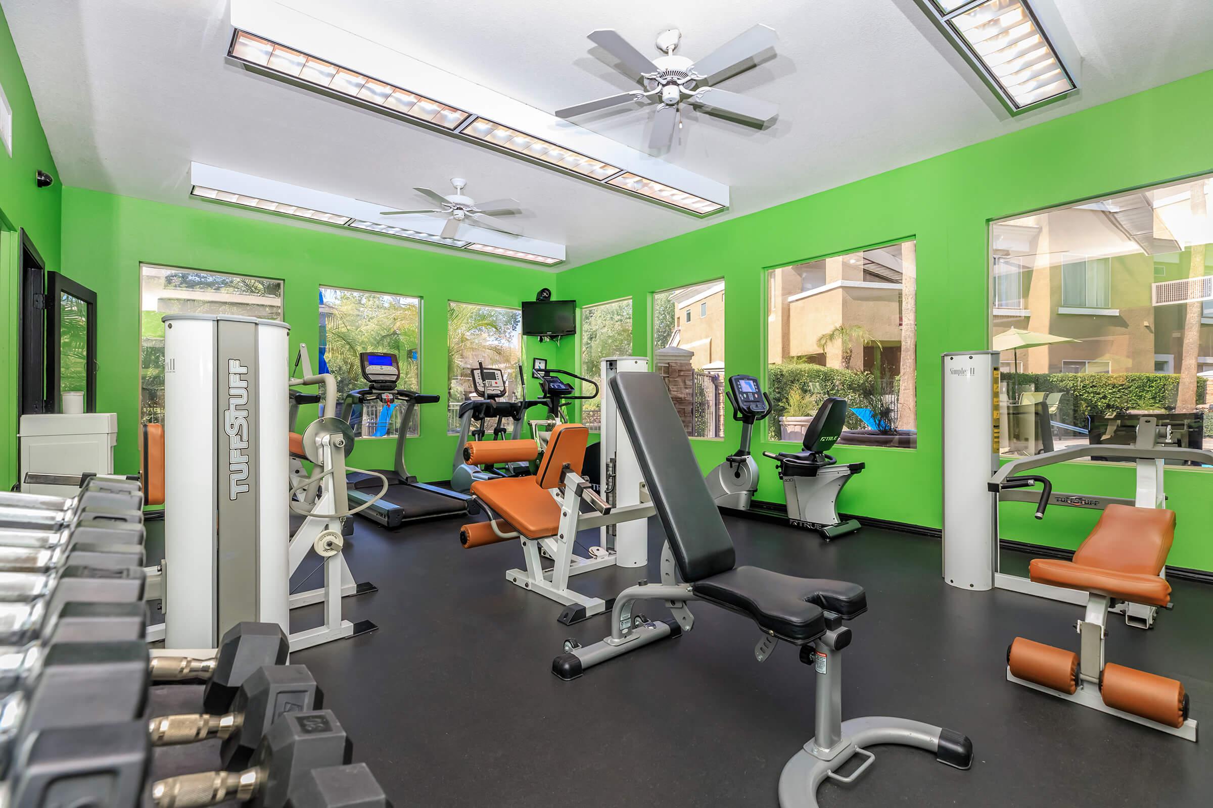 a green office chair