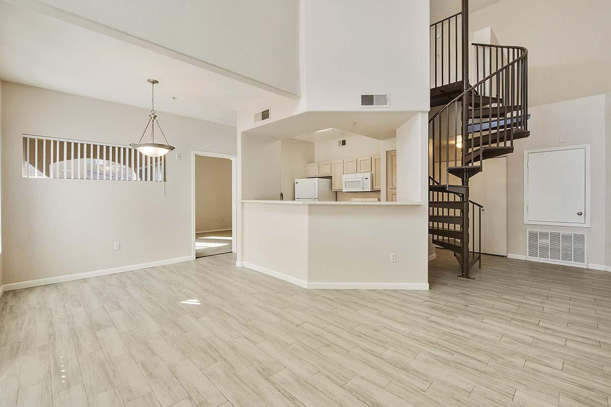 a room with a wooden floor