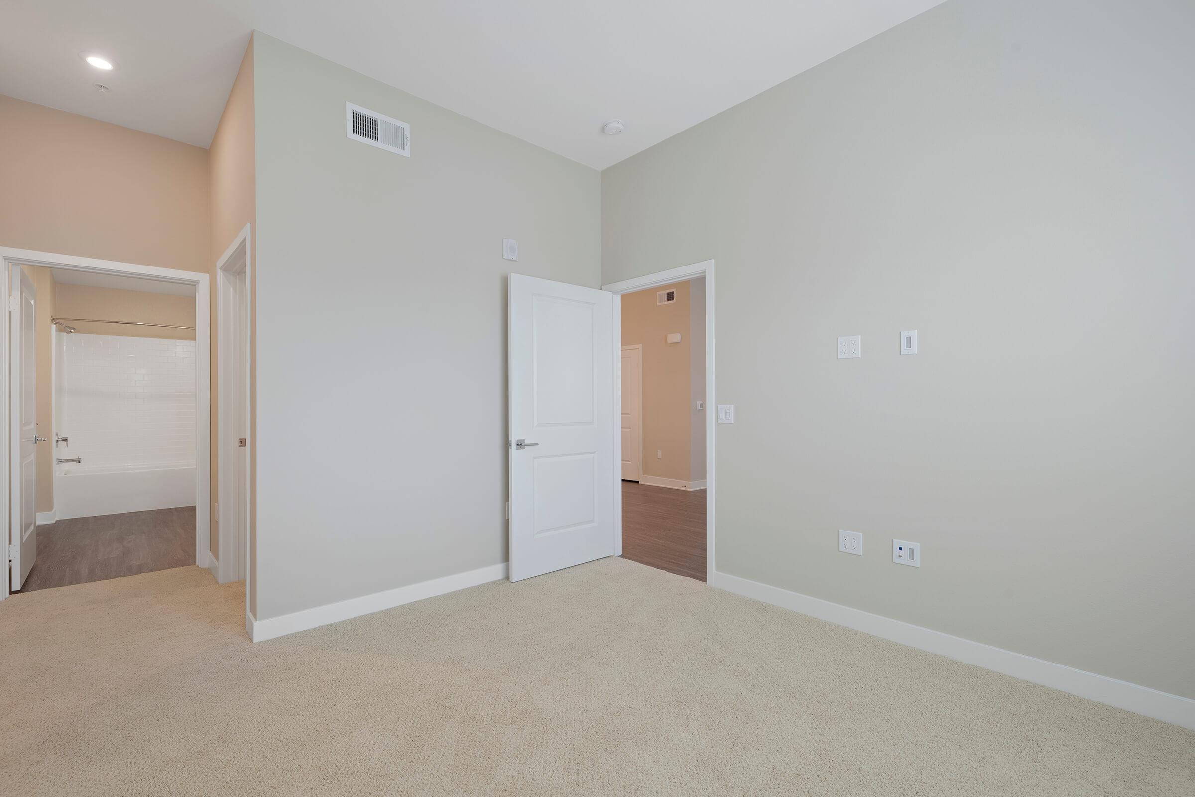 Carpeted bedroom