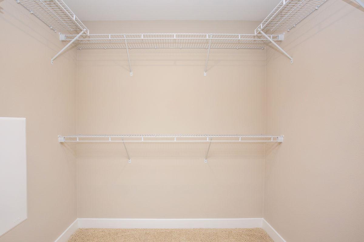 Unfurnished walk-in closet