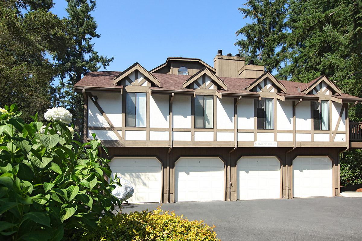 a house with trees in the background