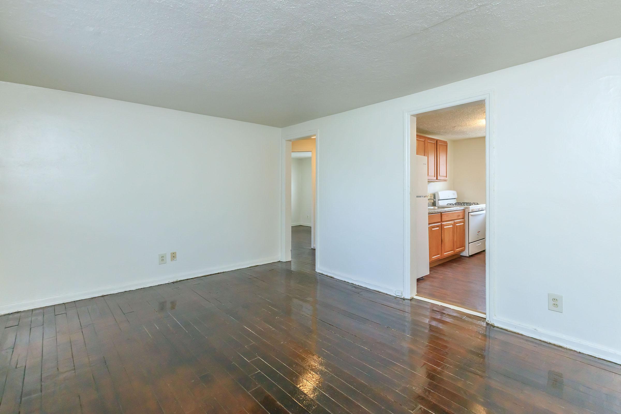 a room with a wooden floor