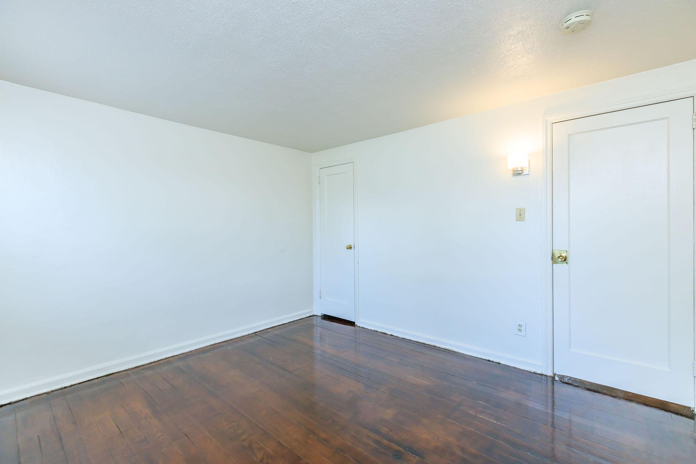 a room with a wooden floor