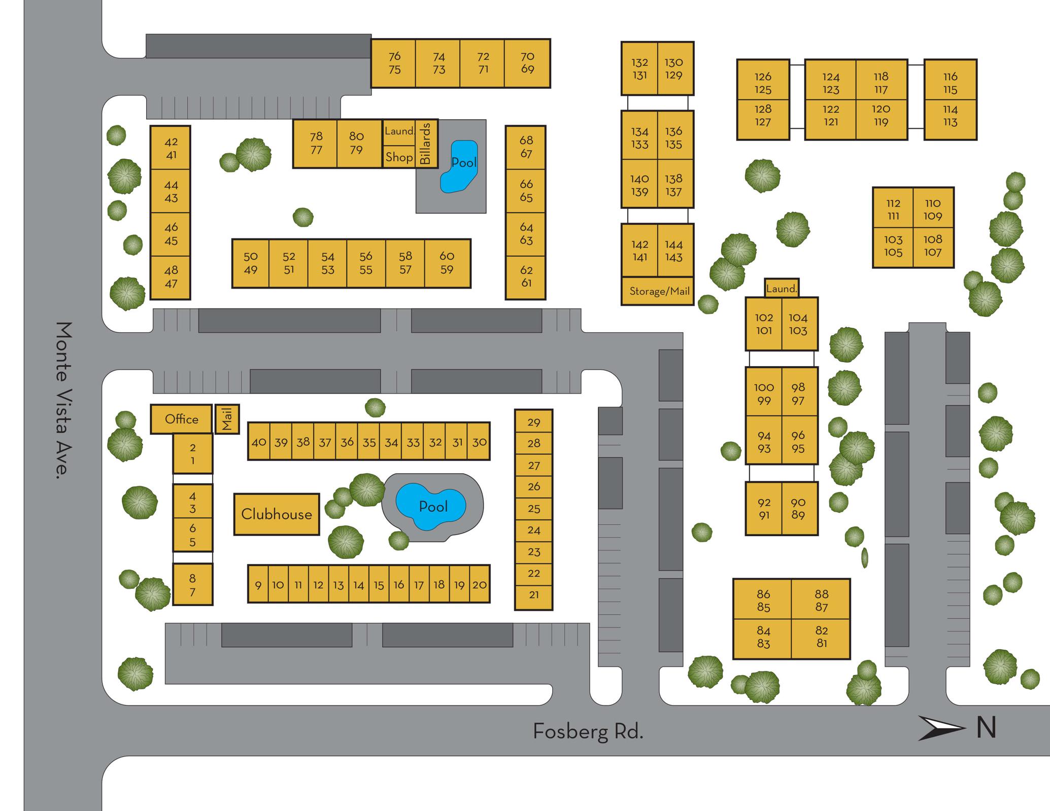 digital drawing of community sitemap