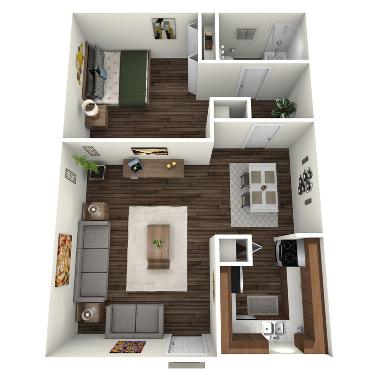 Floor plan image of Villas 1x1 V