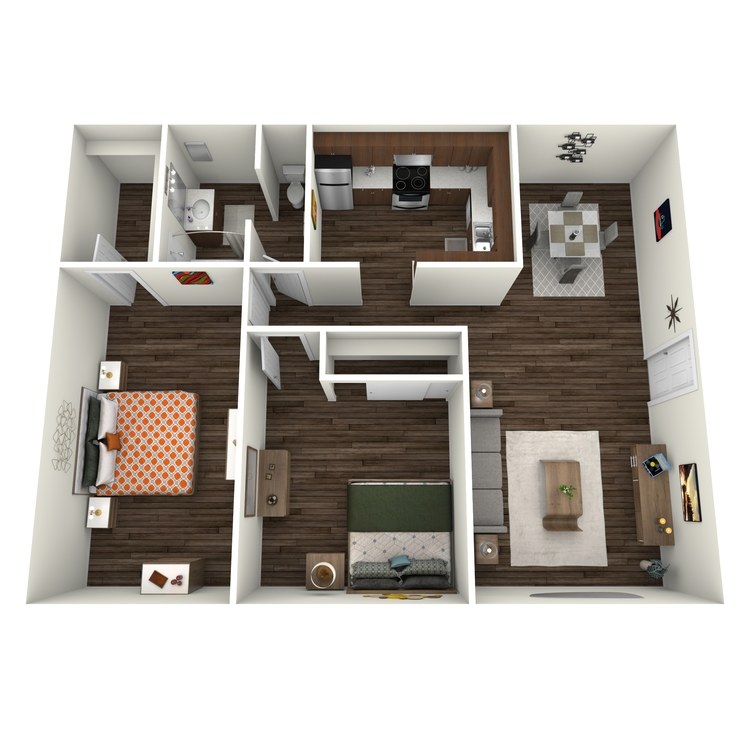 Floor plan image of Villas 2x1 V