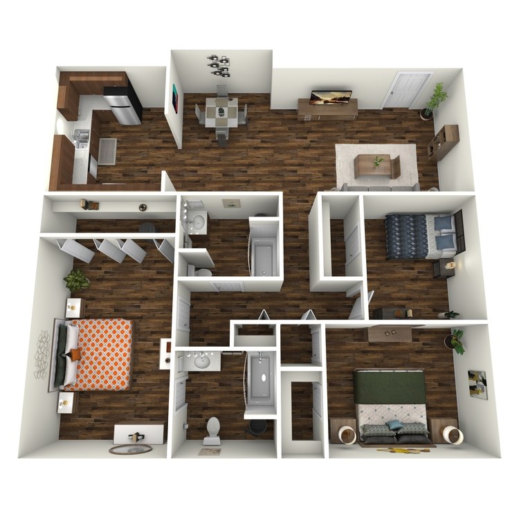 Floor plan image of Villas 3x2 SV