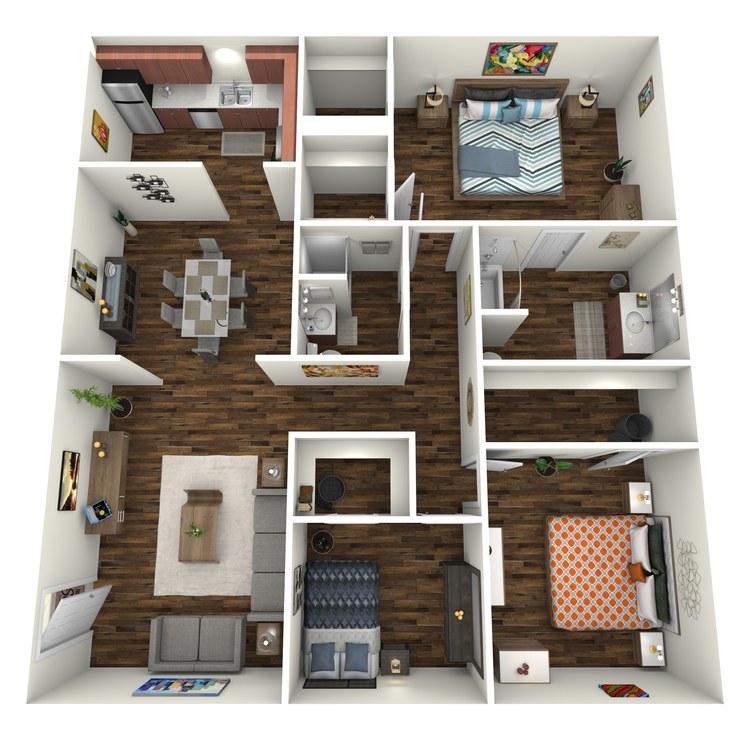 Floor plan image of Cumberland 3x2 C
