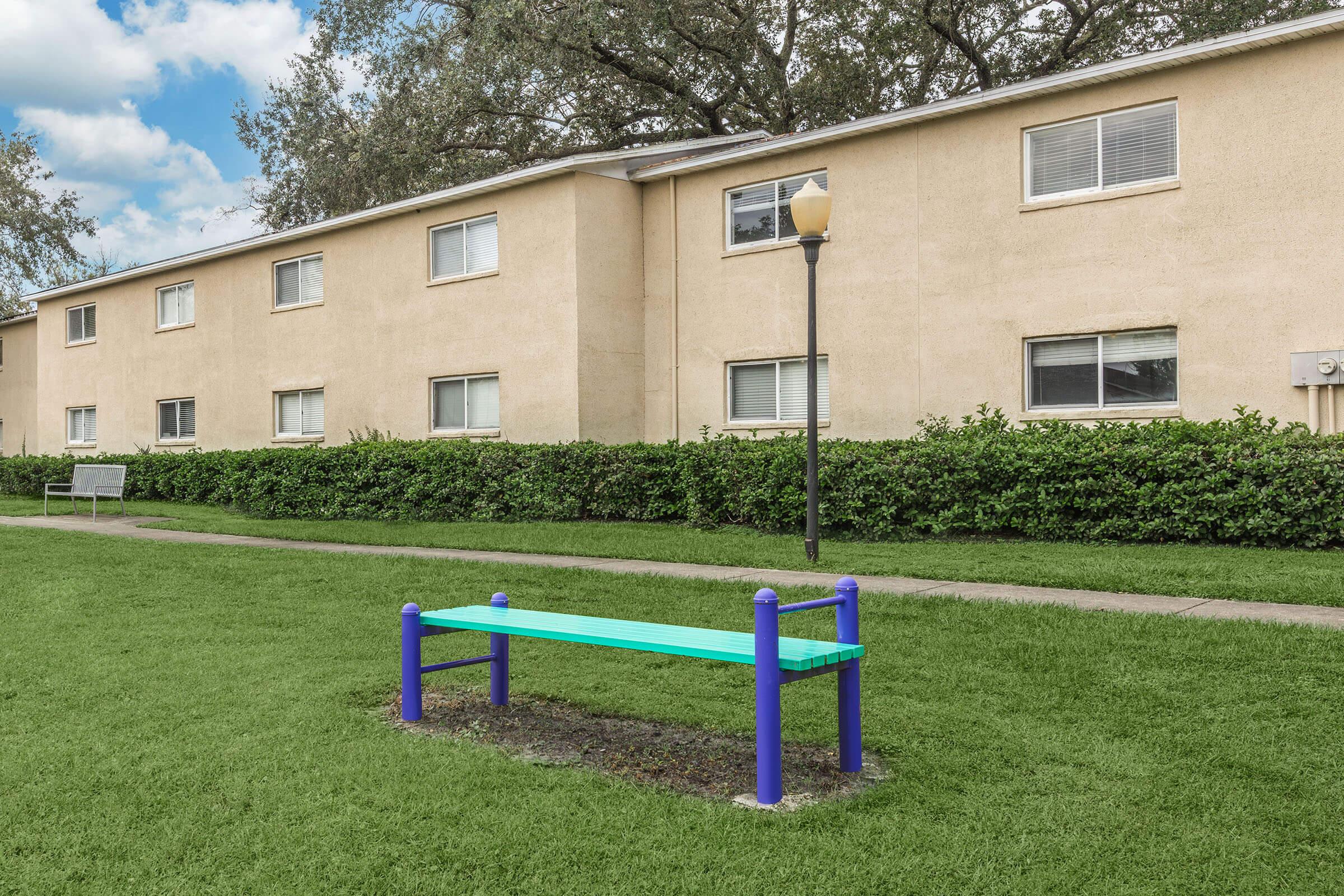 a large lawn in front of a house