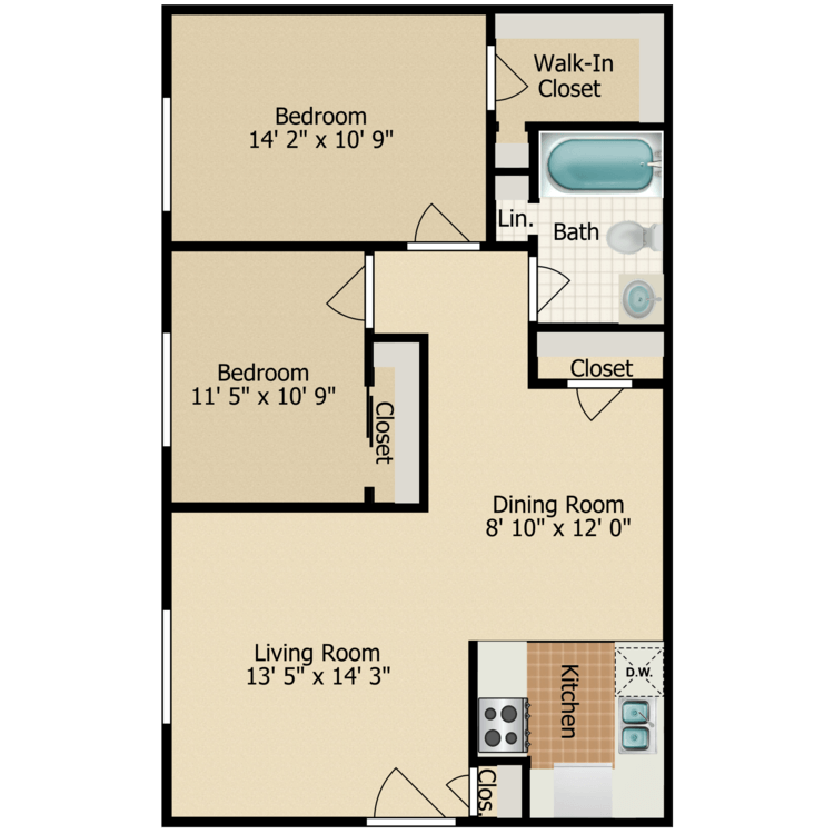 Floor plan image of B-1
