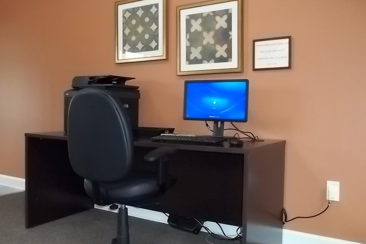 a desktop computer monitor sitting on top of a desk