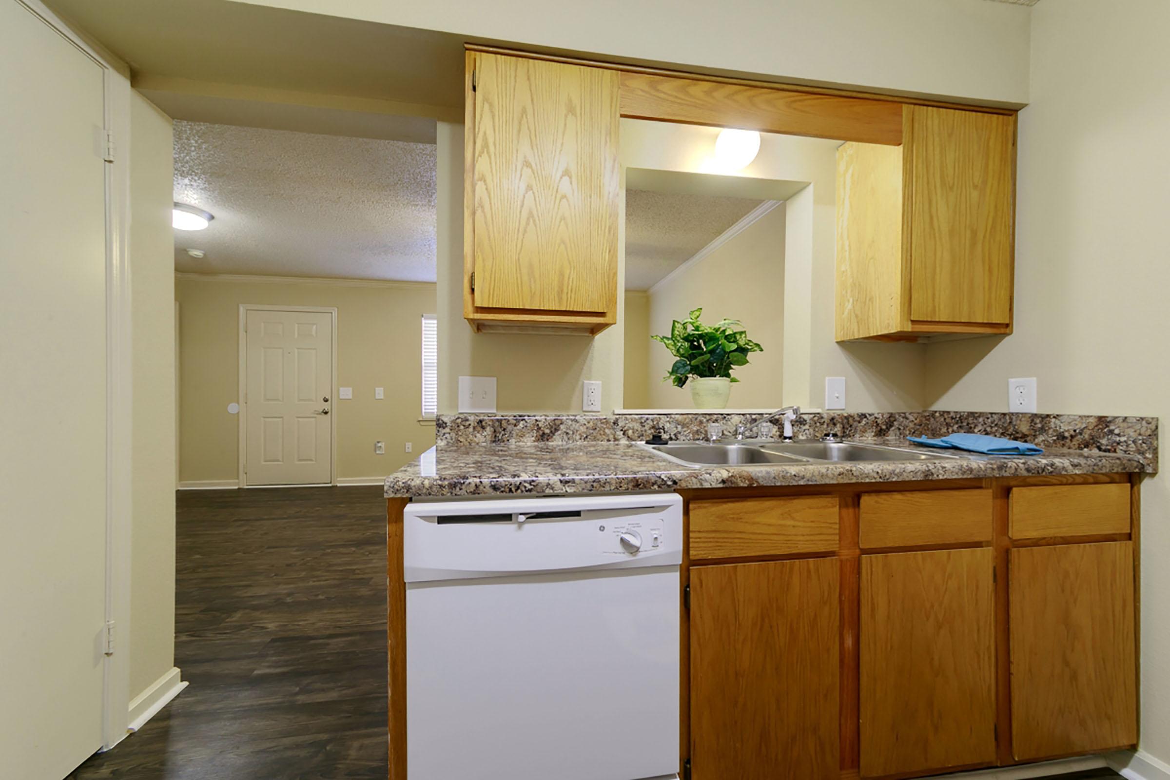 a kitchen with a stove and a refrigerator