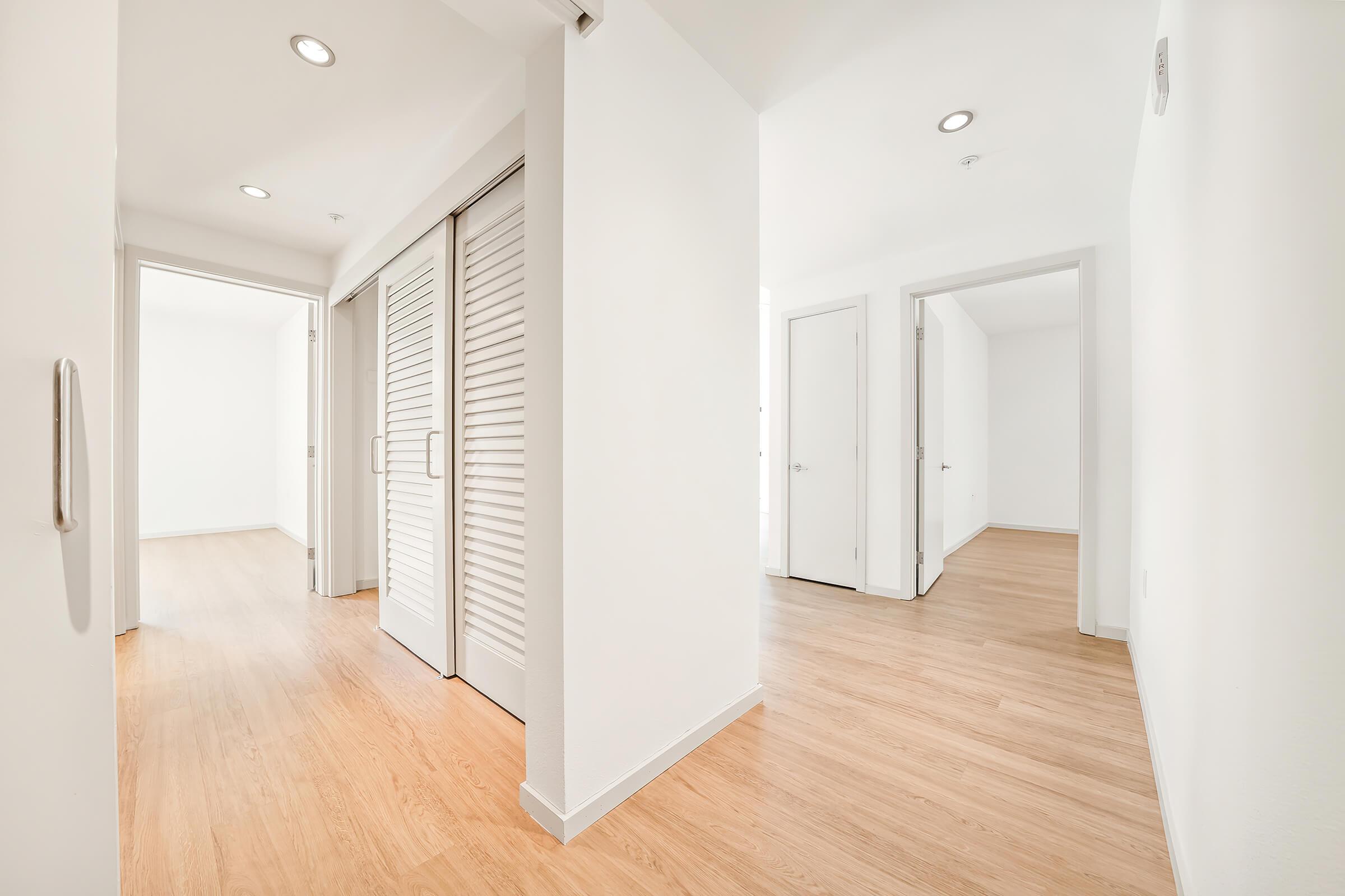 a room with a wooden floor