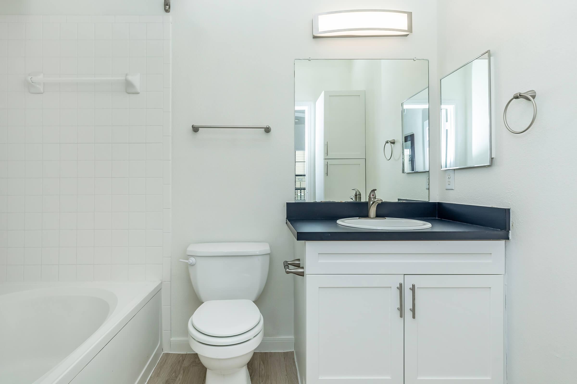 a restroom with a sink and a mirror