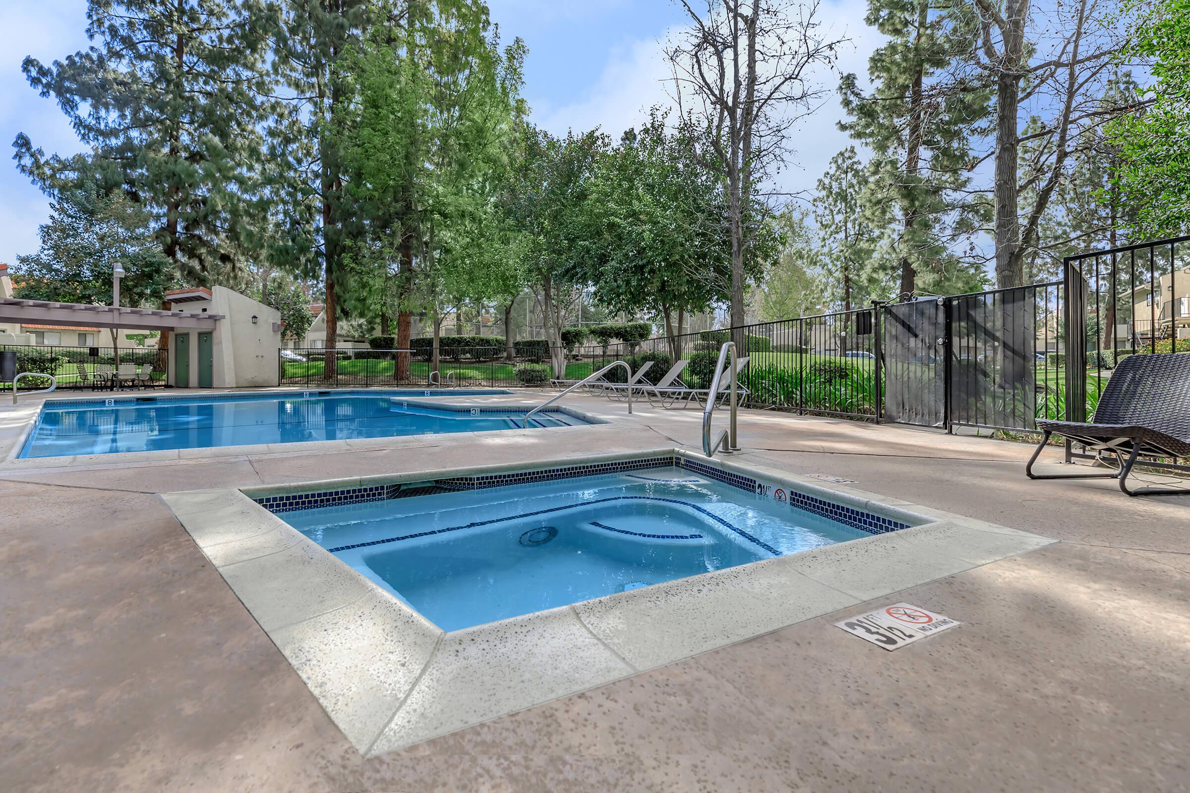 Brookside Park Apartments spa and community pool