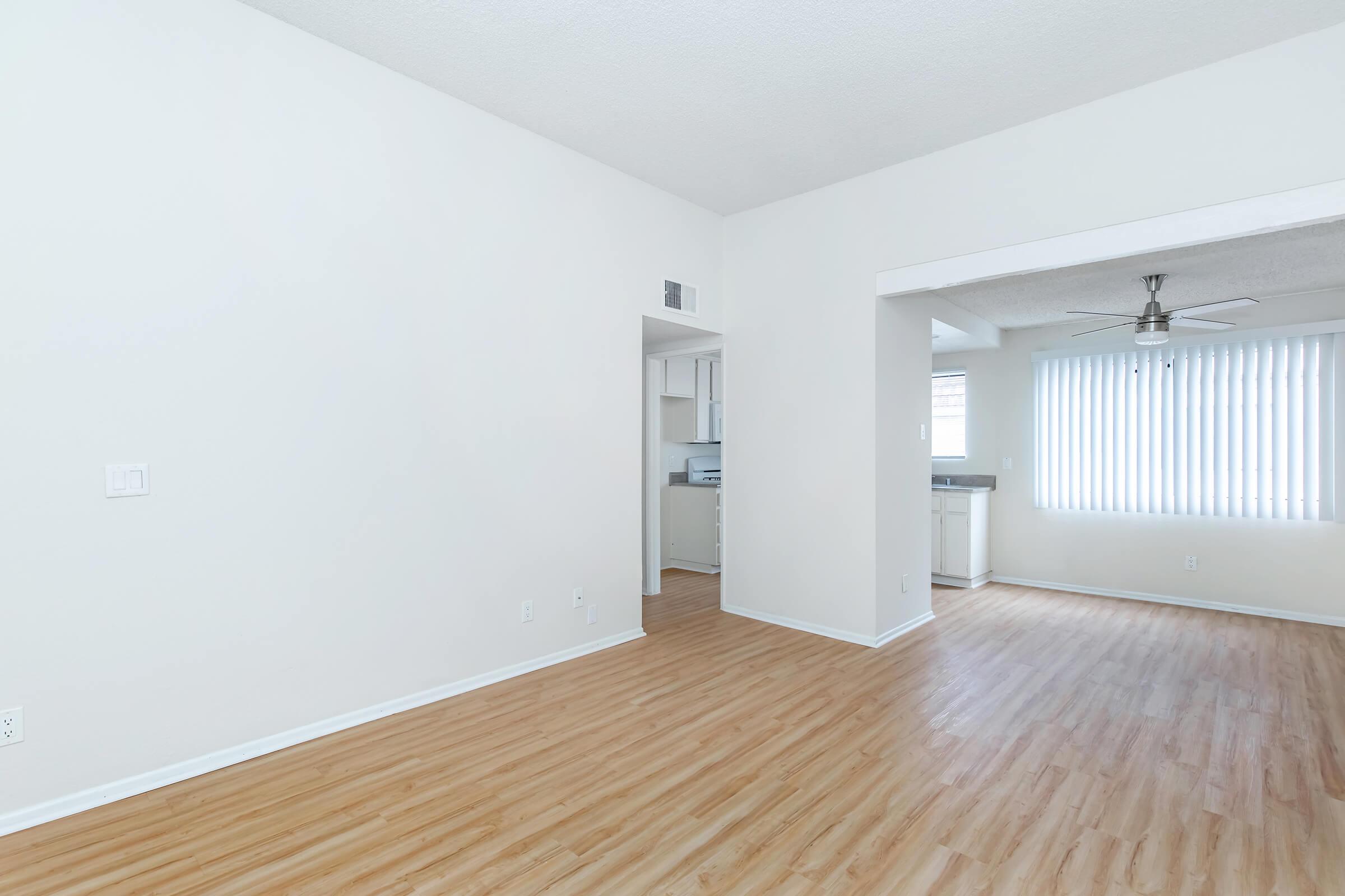 apartment with white walls