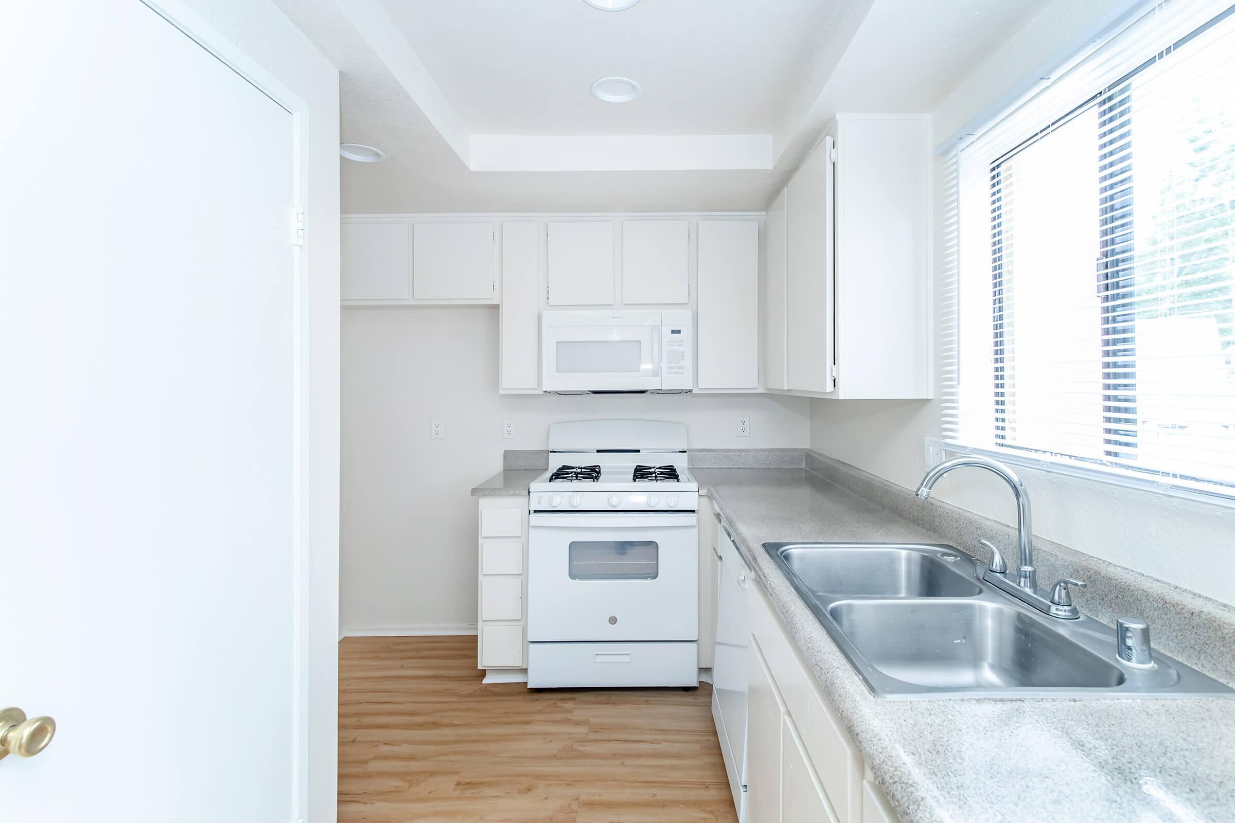 kitchen with wooden floors