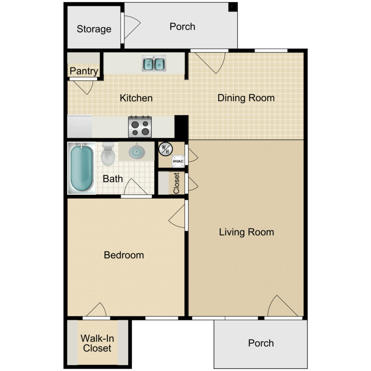 1 Bedroom Flat floor plan image