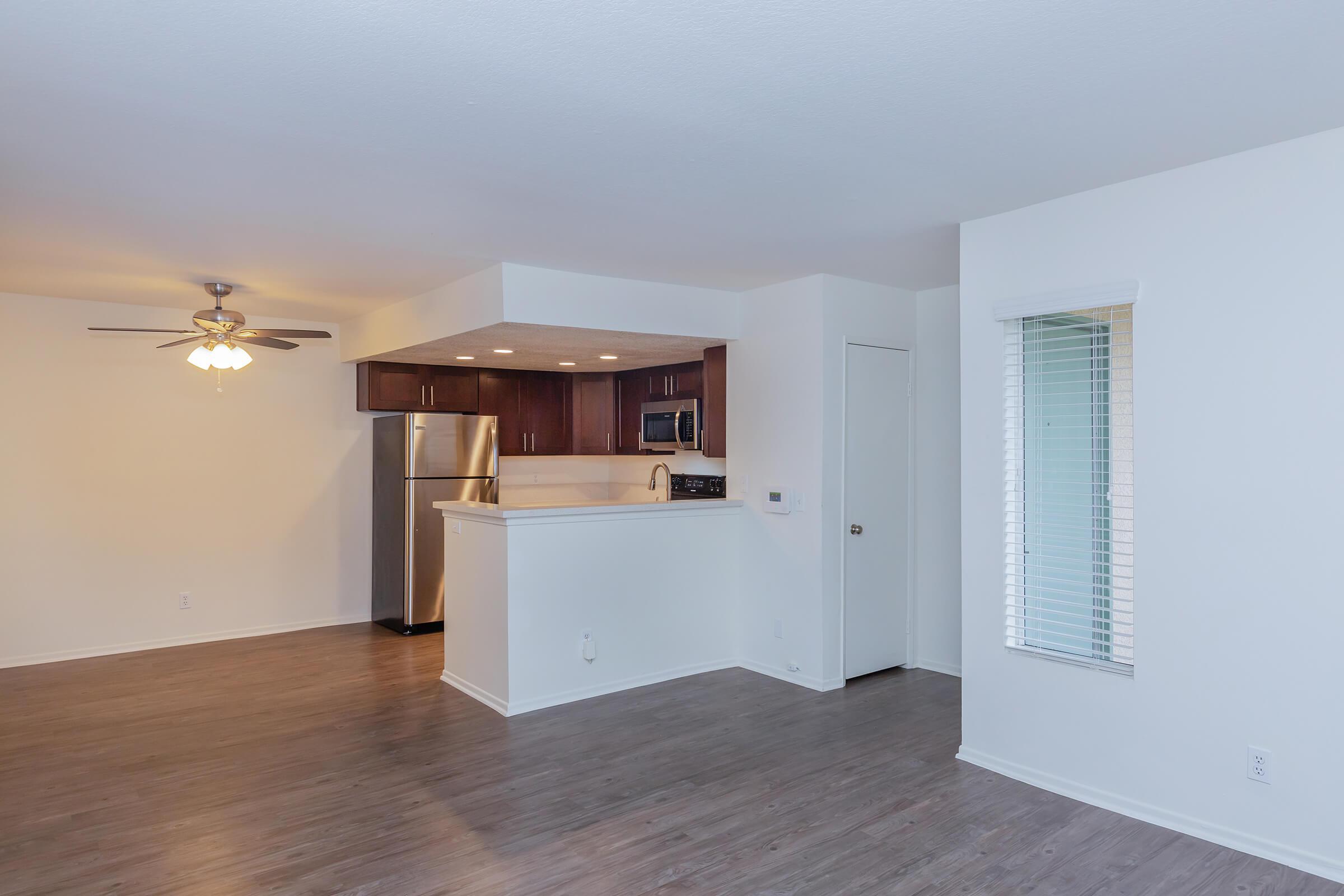 Living room with kitchen