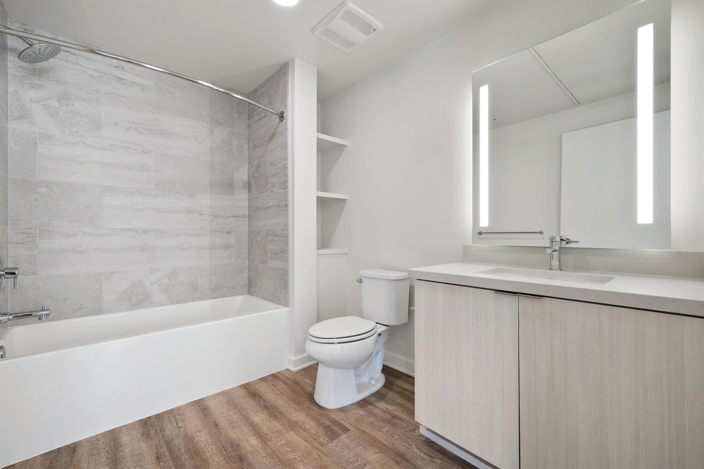Prisma apartments offers bathrooms with mirrors and integrated lighting